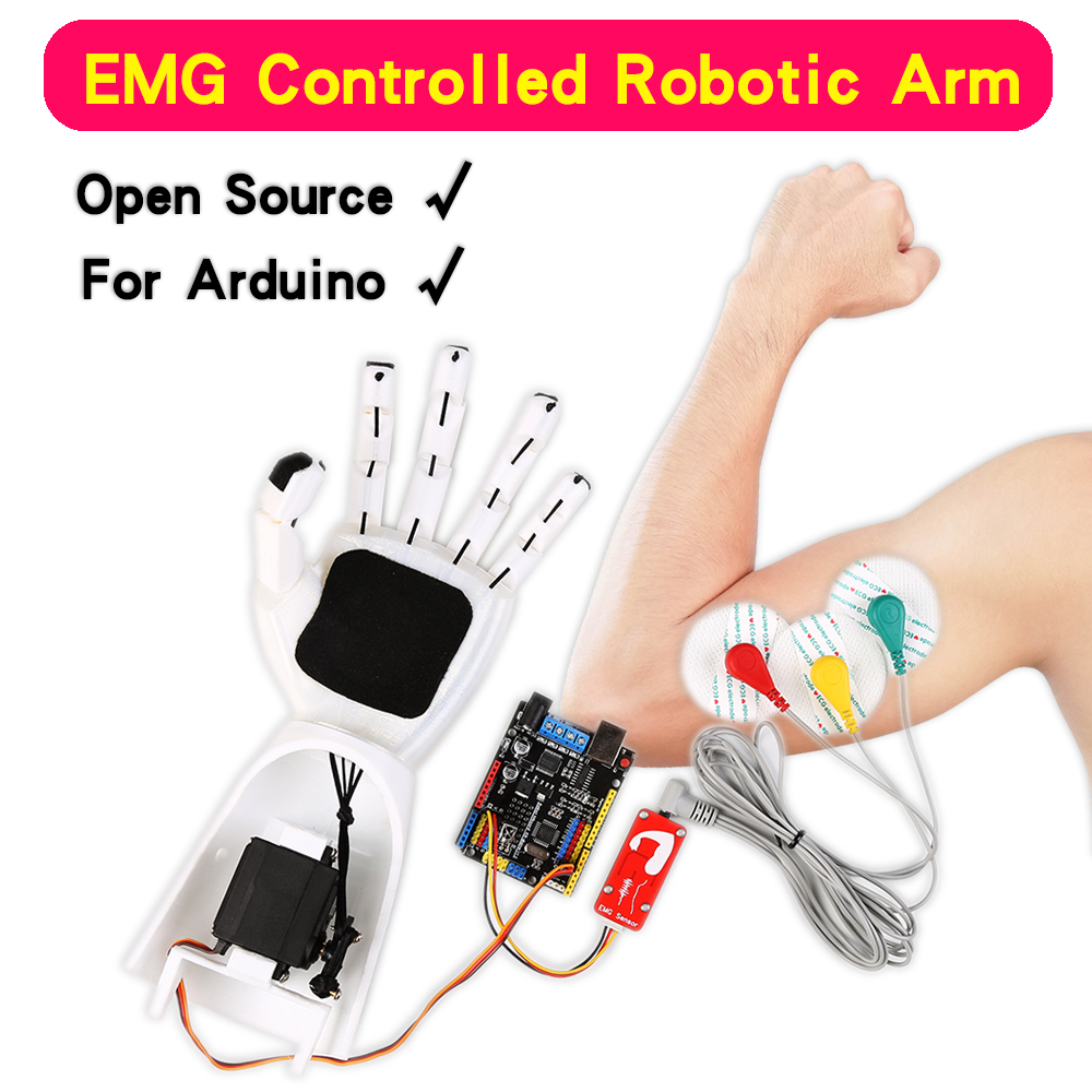 Science Robotics - EMG Sensor Robotic Arm Electrical Muscle