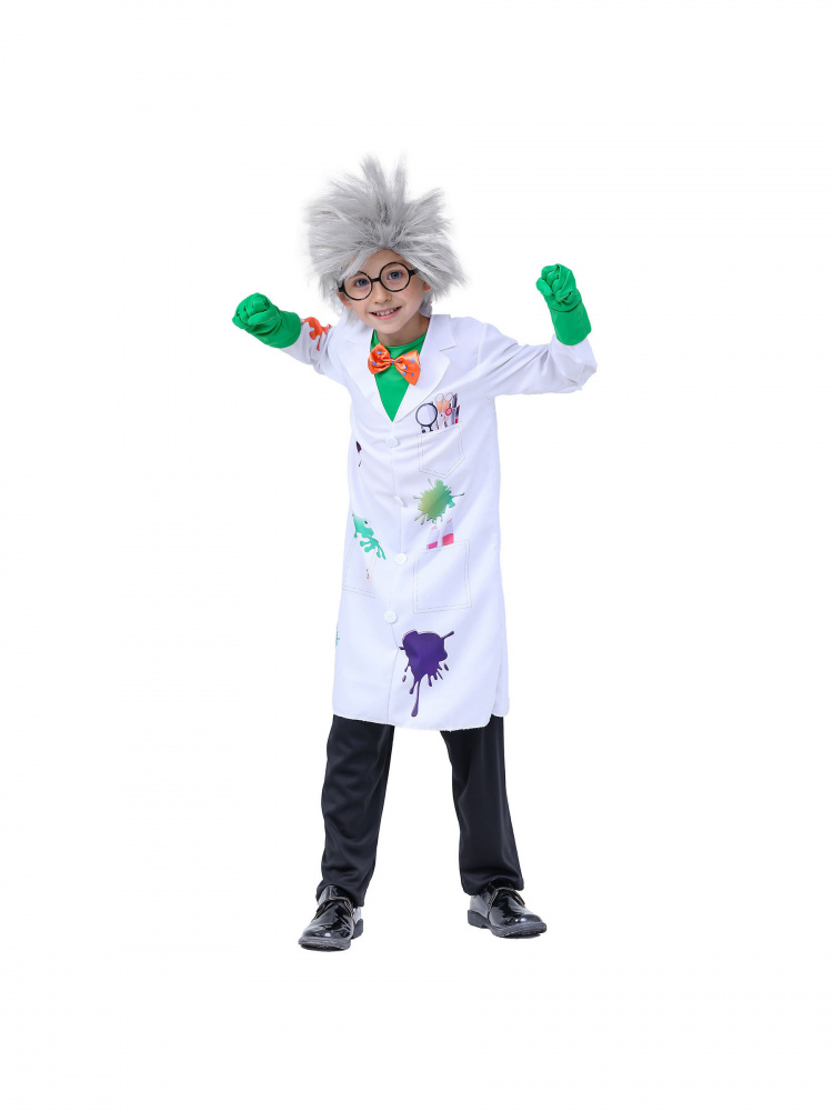 Science Nursery - Halloween Crazy Scientist Costume Children's Performance