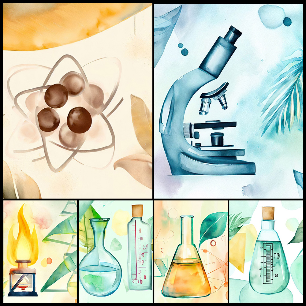 Science Nursery - Cartoon Chemistry Science Beaker Biology Nursery