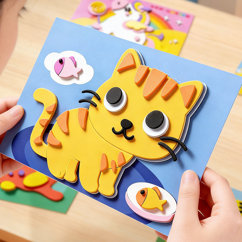 Children's 3D Stickers, 10 Ran - Science Project Diy recension och pris