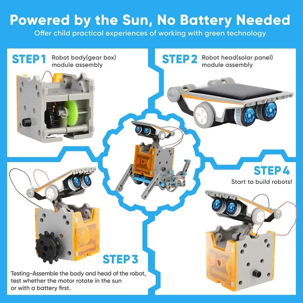 13-in-1 Education Solar Robot  - Science Project Robot recension och pris