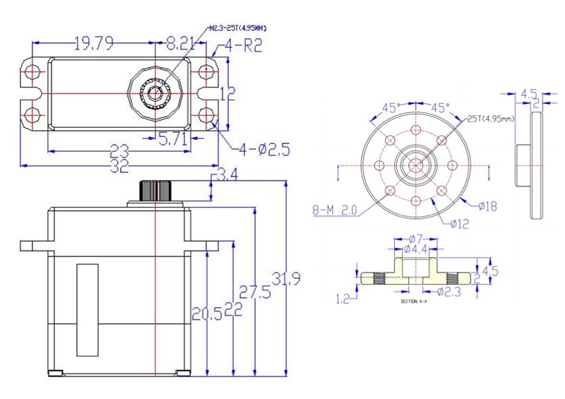 Feetech HLS3606M Constant Forc - Robot Arm Motor recension och pris