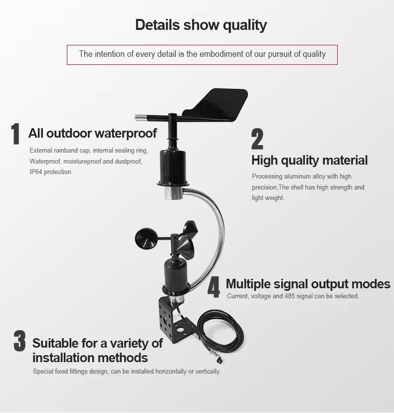 2026 0-5v Outdoor IP65 Waterpr - Anemometer Wind Speed recension och pris