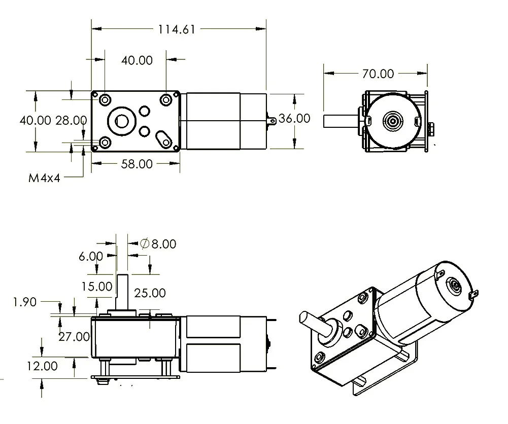 ASMC-LQ ASME-SQ 60/70/120KG Wo - Robot Arm Motor recension och pris