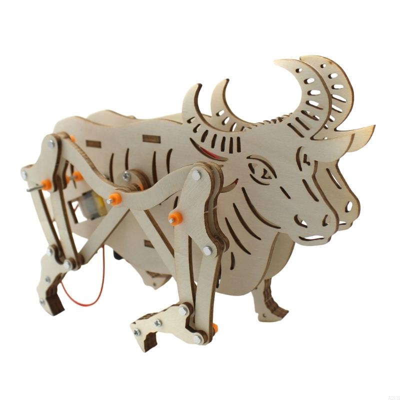Wooden Mechanical Robot Cattle - Science Project Robot recension och pris