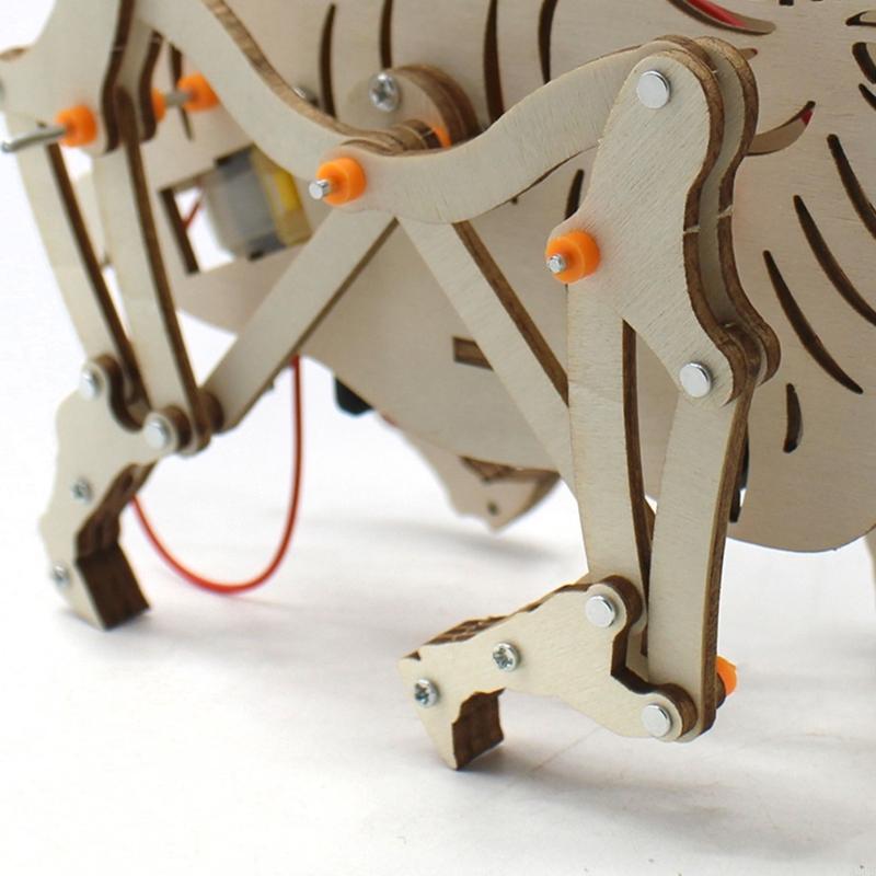 Wooden Mechanical Robot Cattle - Science Project Robot recension och pris