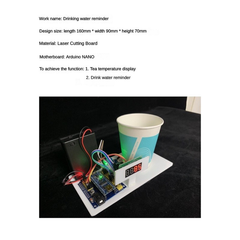 Drink Water Reminder Robot Han - Science Robotics recension och pris