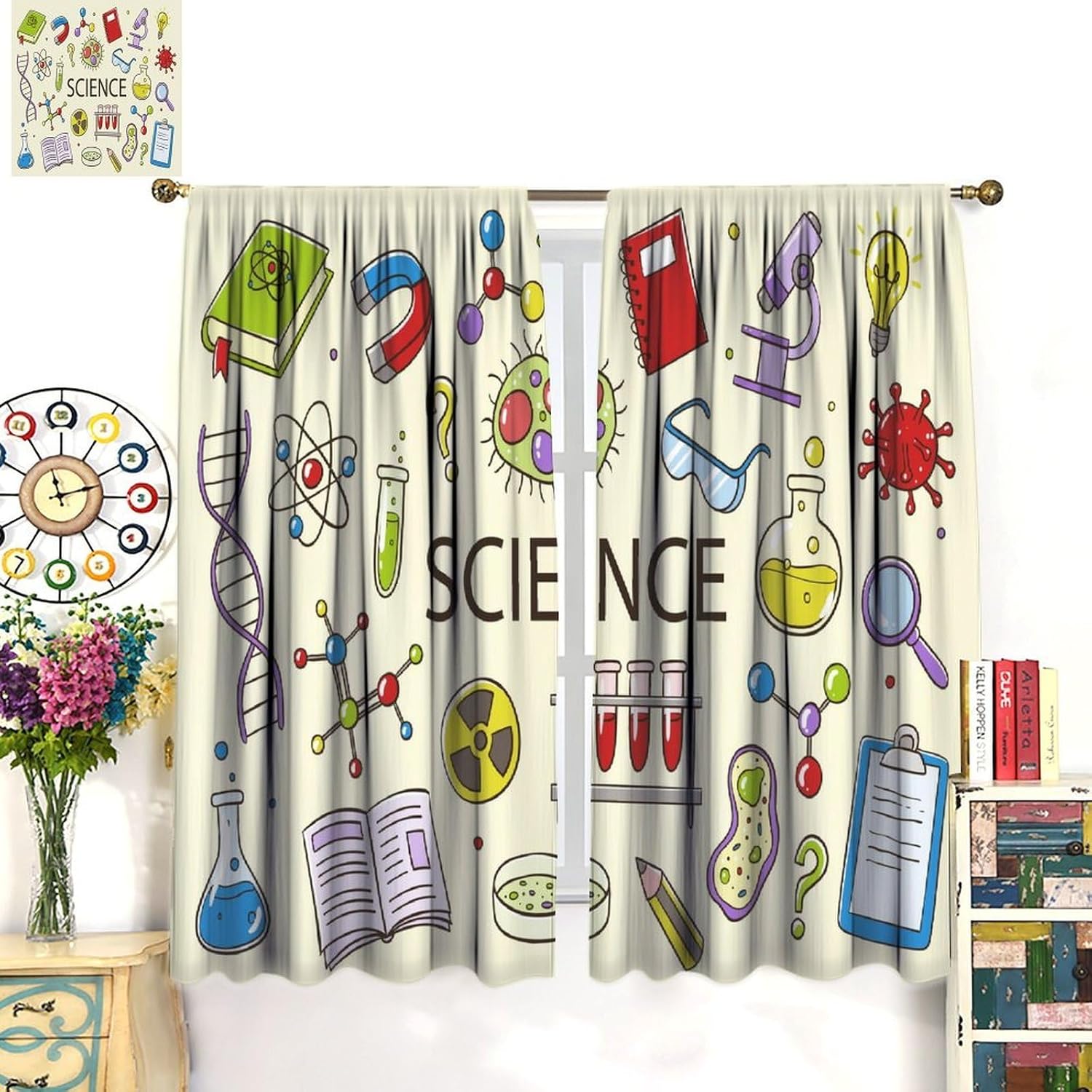 Science Curtain Educational ST - Science Nursery recension och pris