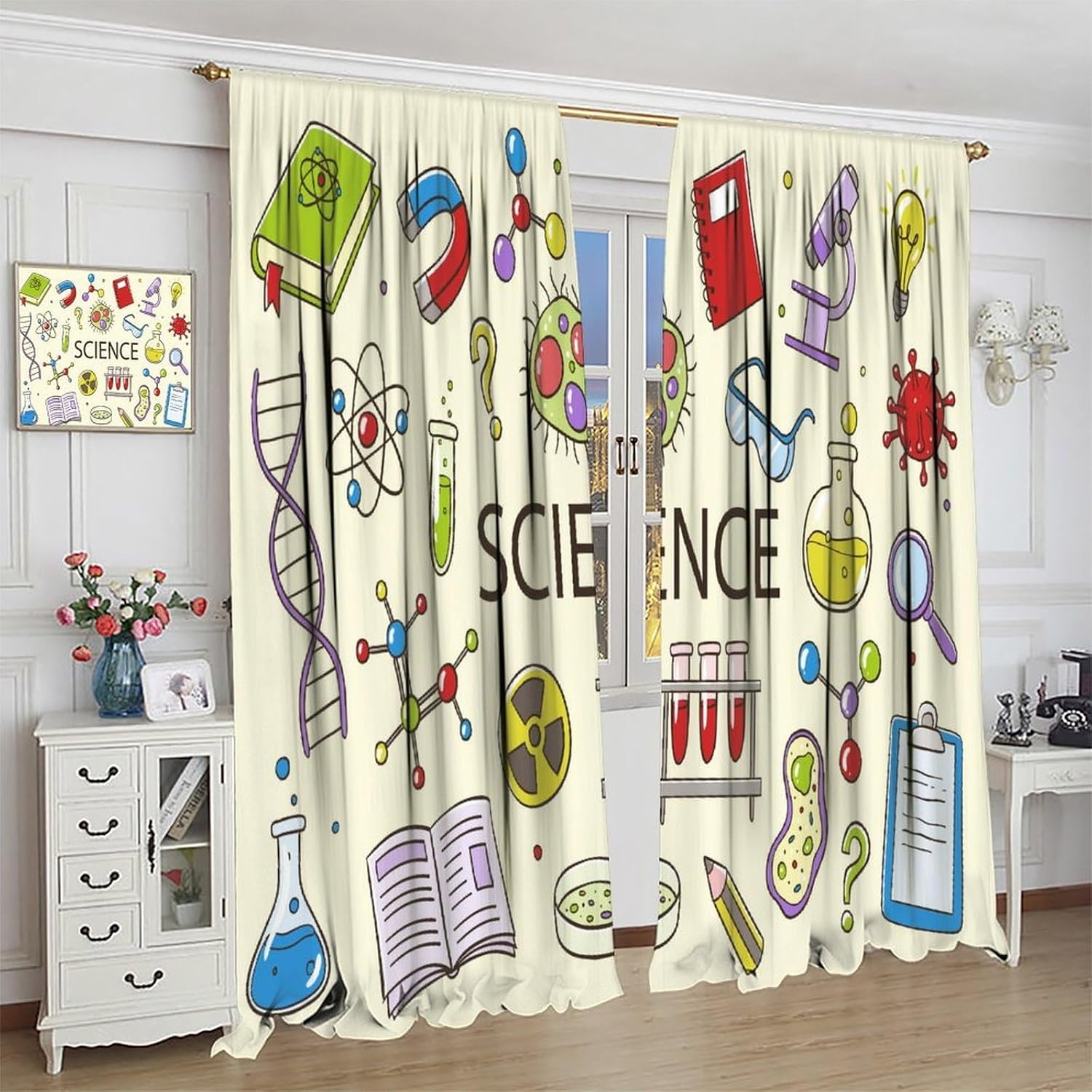 Science Curtain Educational ST - Science Nursery recension och pris