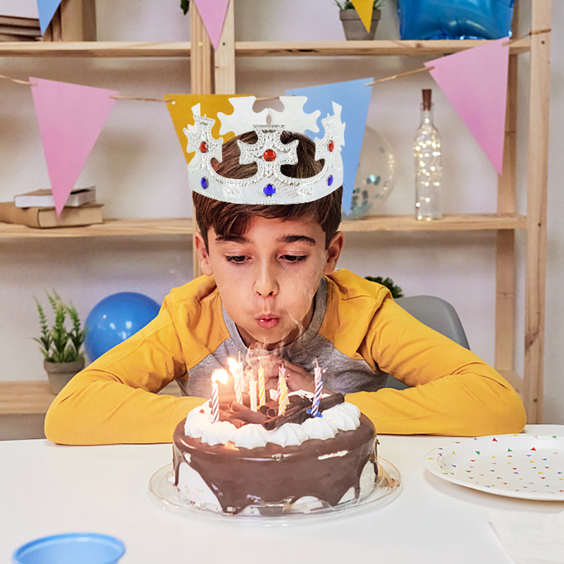 Kids Birthday Hat Gold Silver  - Science Of Happiness recension och pris