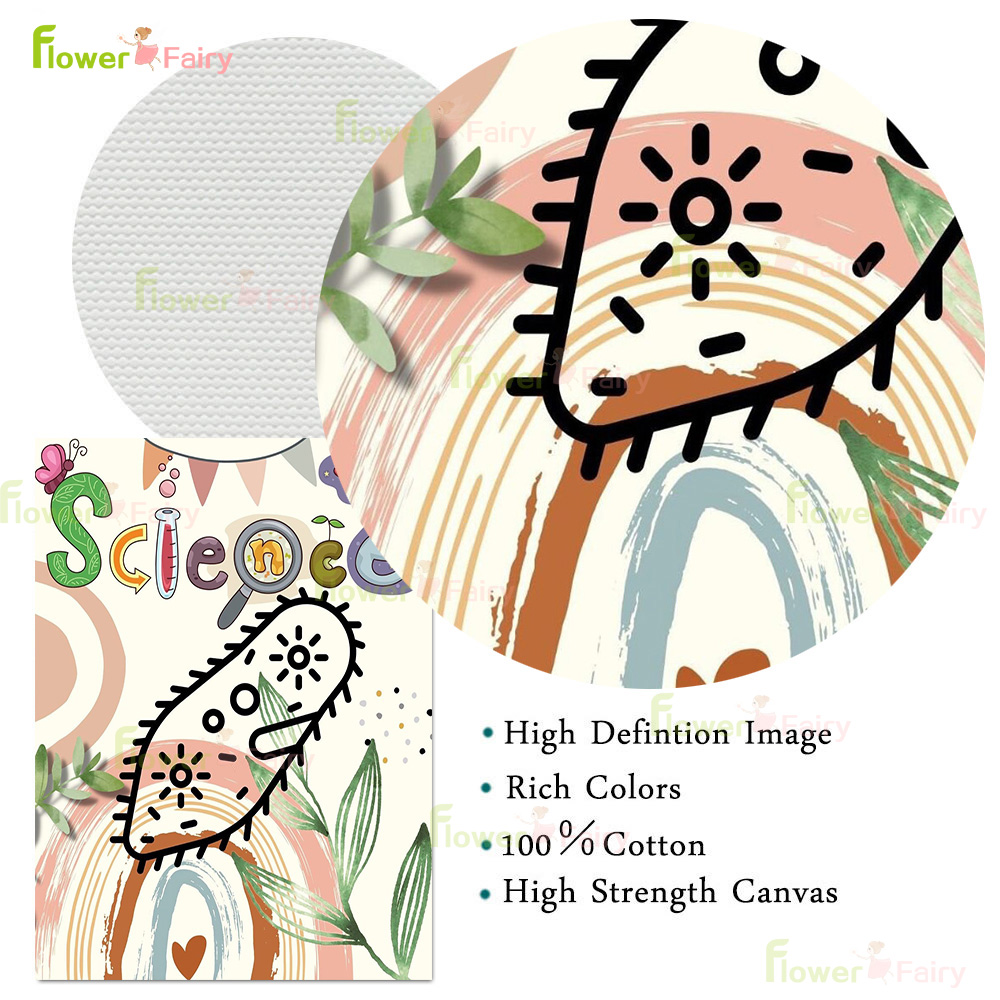 Cartoon Microbiology Watercolo - Science Nursery recension och pris
