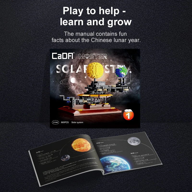 865 Pcs MOC City Solar System  - Solar System Orrery recension och pris