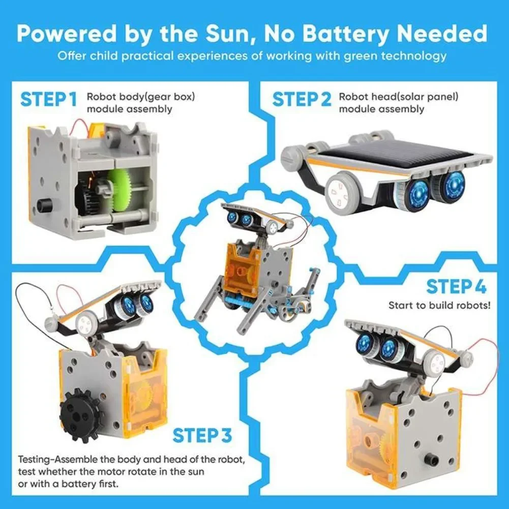 13 in 1 Solar Powered Robot Sc - Science Project Diy recension och pris